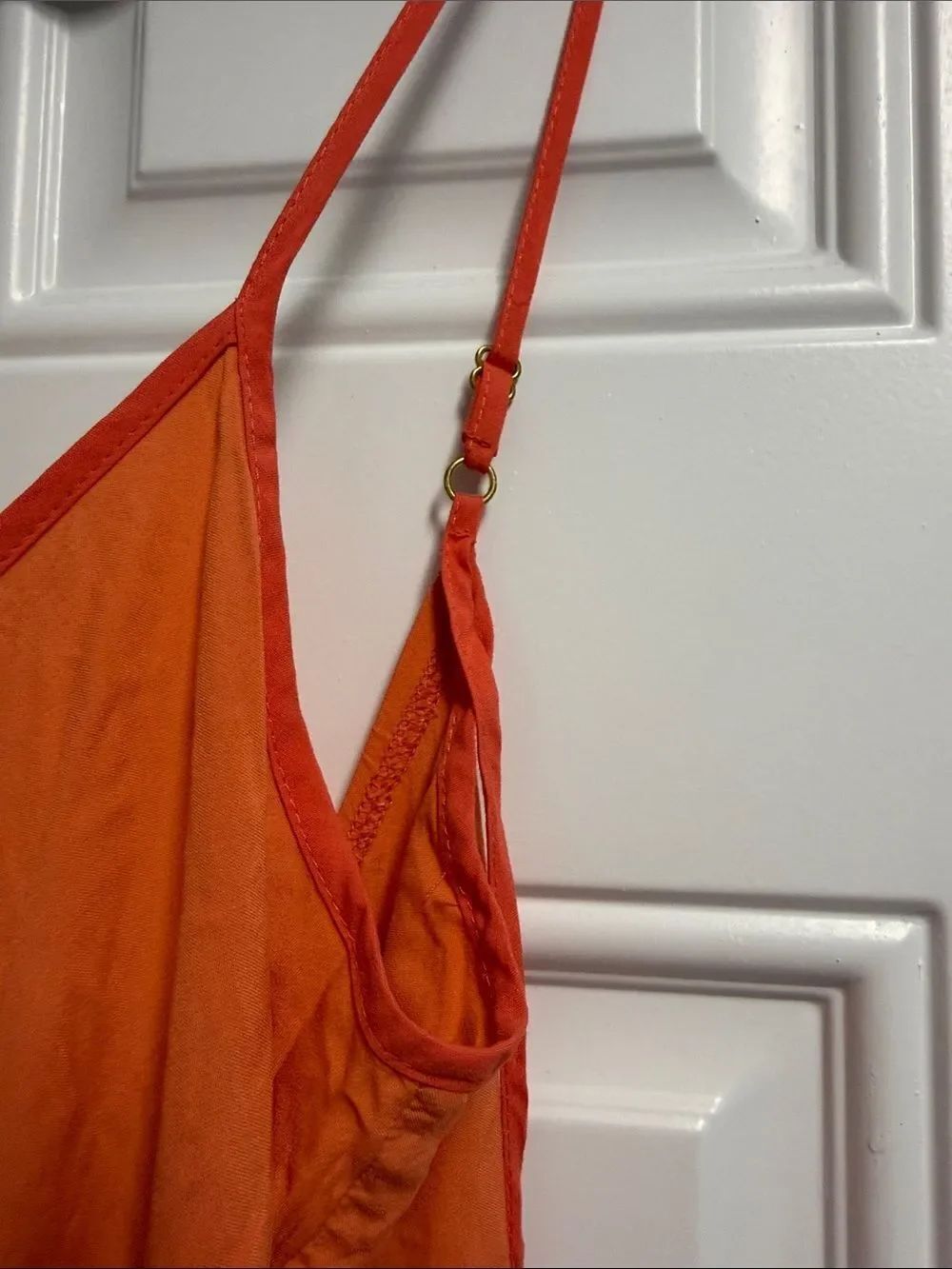 LSPACE Colorful Pink Orange Maxi - Medium - LIKE NEW - Spaghetti Strap Tassels - Picture 3 of 6